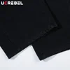 Washed Dark Scimitar Jeans Mens Spring Summer Spliced High Street Loose Wide Leg Denim Pants Men 5