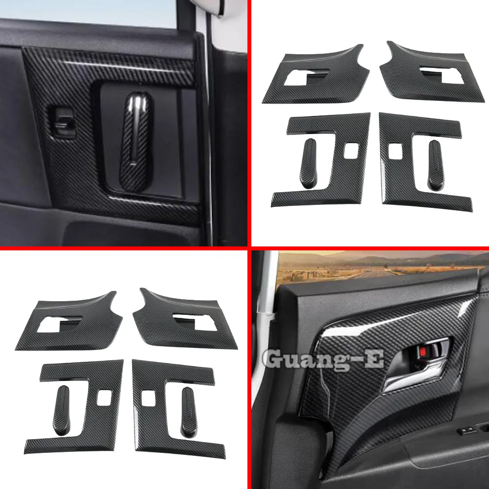 

Поручни из углеродного волокна для автомобильной внутренней дверной ручки, крышки чаши, аксессуары, подлокотник, поручни для Honda Odyssey 2015 2016 2017 2018 2019 2020