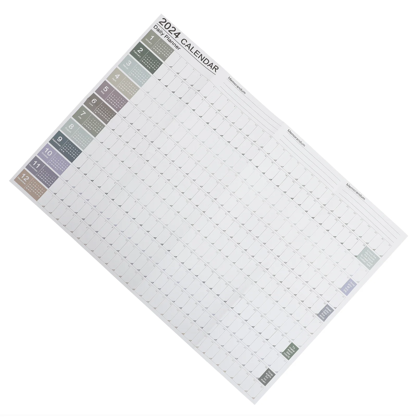 

Yearly Wall Hanging Calendar Planner Wall Calendar Daily Schedule Calendar Hanging Planner Office Schedule Planning Note