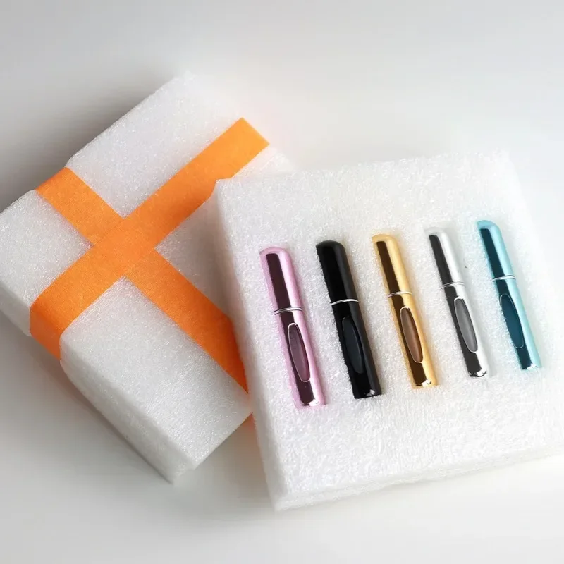 Perfume Refill Bottle 5Pcs Mini Portable 5ml Refillable Spray Scent Pump Empty Cosmetic Containers Atomizer for Gift Travel Tool