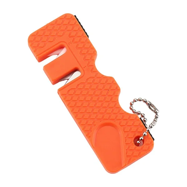 Durable Multi-Tool Pocket Knife Sharpener with Ceramic and Diamond Sharpening Gears