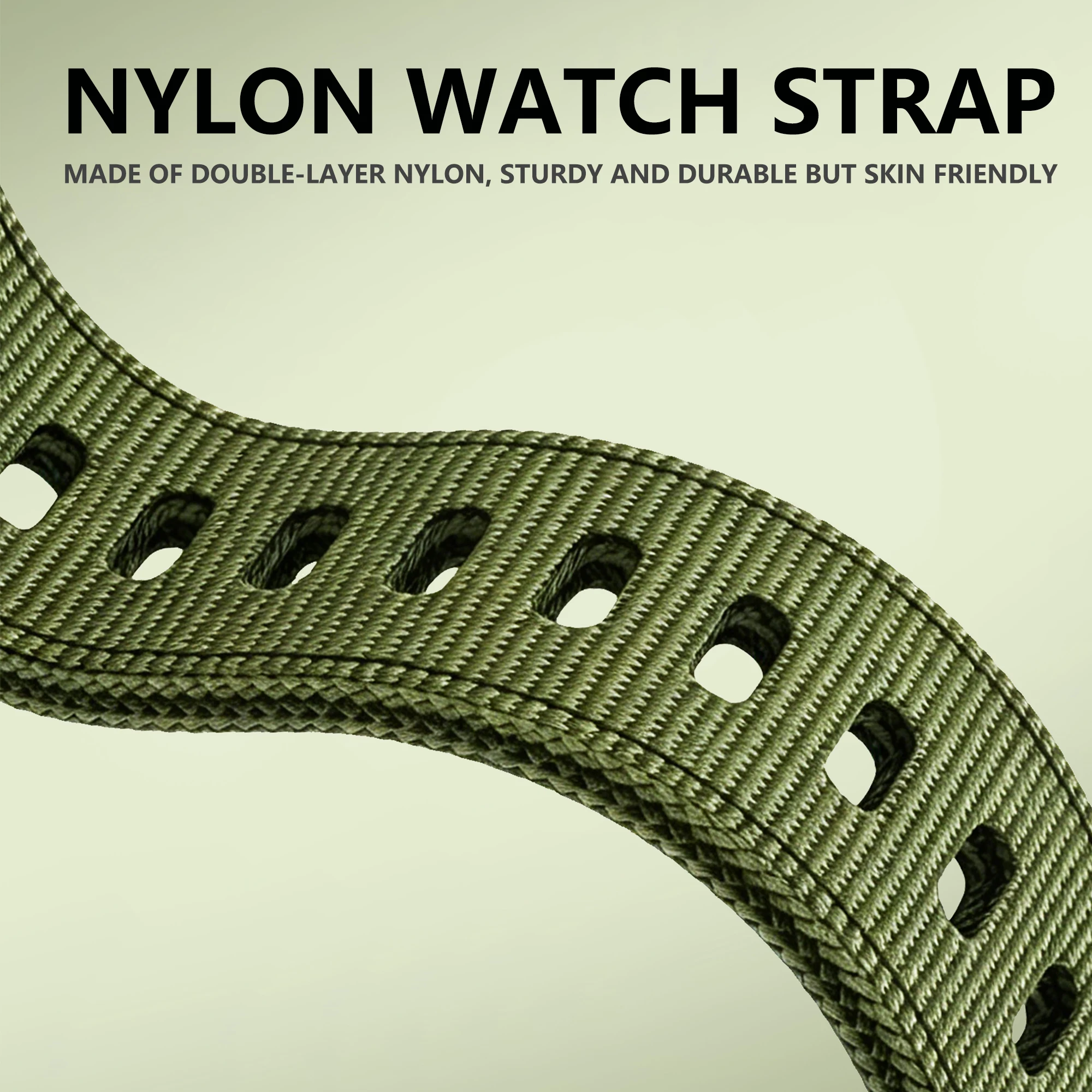 Military Tactical Woven QuickFit Watch Strap, 22mm/26mm