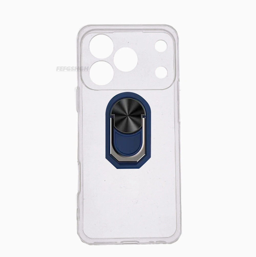 Blackview Wave 7C Protective Finger Ring Silicone Case - Soft TPU Back Cover