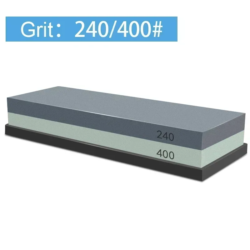 Professional Knife Sharpening Whetstone Set with Wood Base and Angle Guide