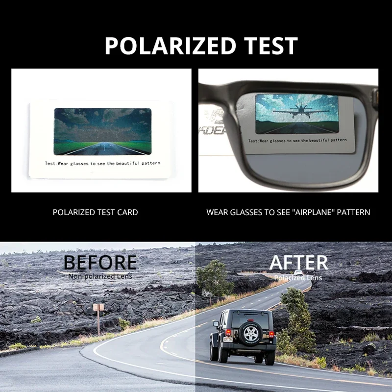 New Updated Polarized Men's Sunglasses Real Coating Mirror Lens Couple's Sun Glasses with Tank Hinges_voghion.com