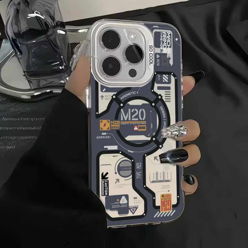 Mecha-Style Graffiti Phone Case Cover