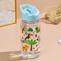 Cartoon Design BPA - Free Reusable Water Cup - Durable for Outdoor, Home, and School Use - Perfect Gift for Family and Friends (D)