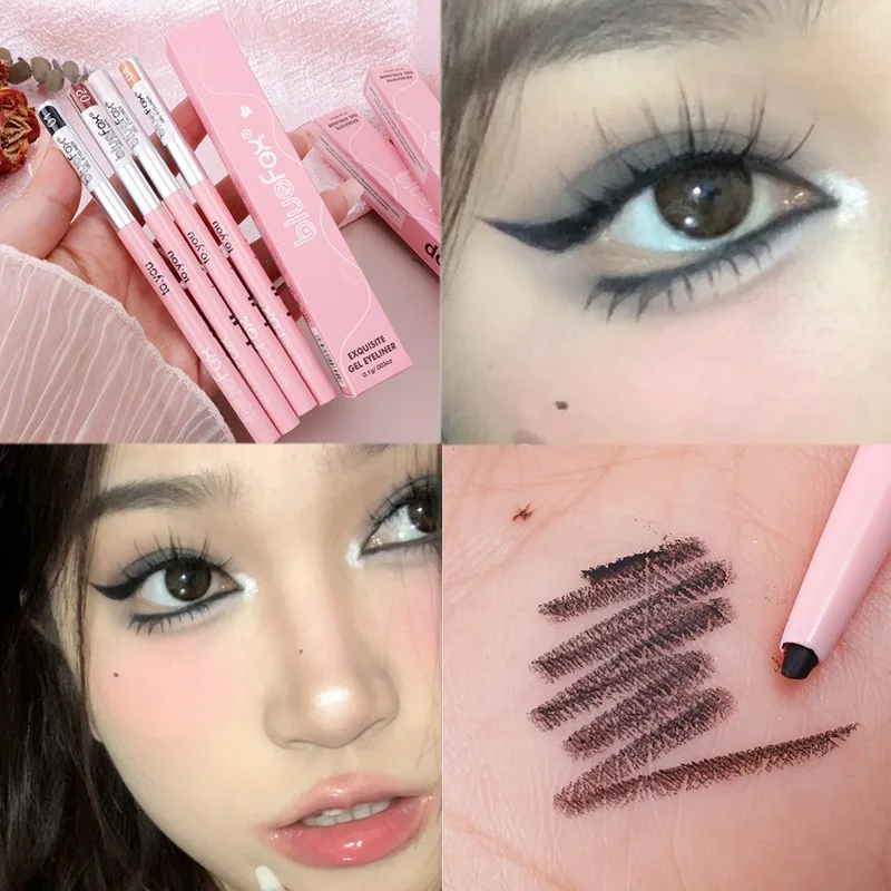 

Matte Glitter Eyeliner Gel Pencil Makeup Lasting Smooth Easy To Wear Brighten Lying Silkworm Waterproof Eye Liner Pen Cosmetic