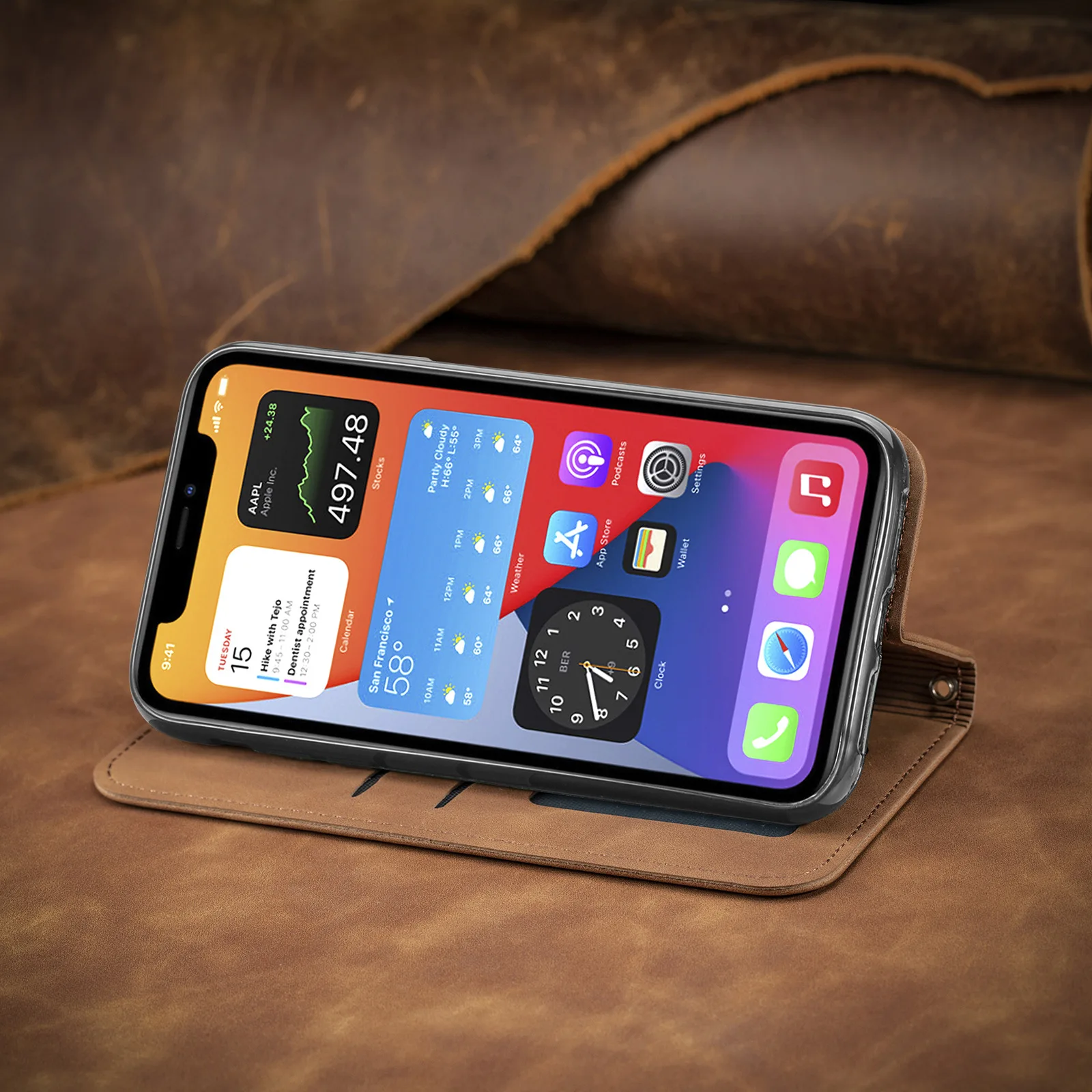 Custodia ALAMO Con Vetro Temperato Per Oppo Realme GT – Cover Sottile Con Effetto Sfumato E Ricarica Wireless (Colore 5) - 2