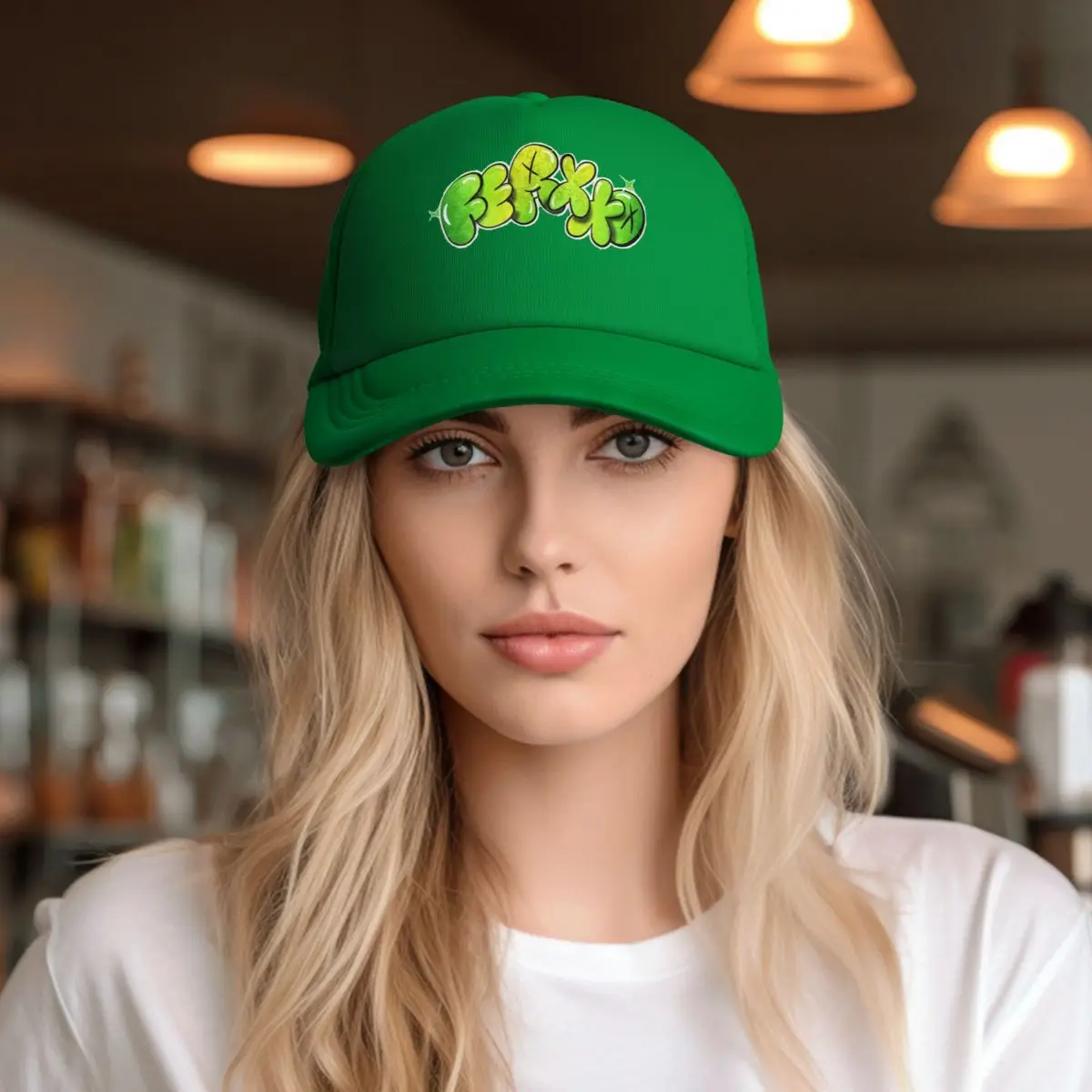 Feid Ferxxo Logo Mesh Baseball Cap Adult Outdoor Sun Hats 90s Rapper Hats Breathable Polyester Sun Cap Wholesale New Trucker Hat 5