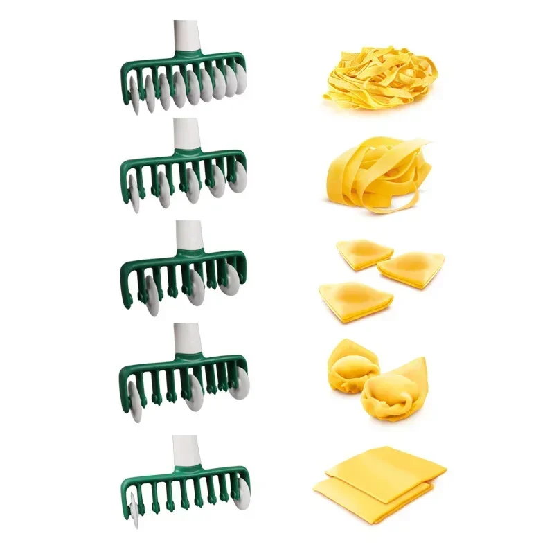 Multifunctional Roller Rolling Pin Cookie Wheel Knife Baking Tool Noodle Kitchen Roller Dough Cutter Plastic Lace Flat Mouth