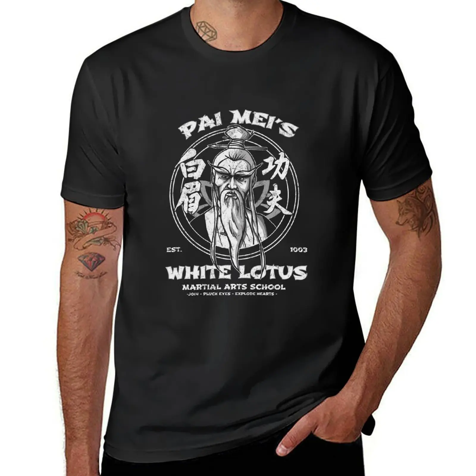 

White Lotus T-Shirt new edition korean fashion customizeds customs funny t shirts for men