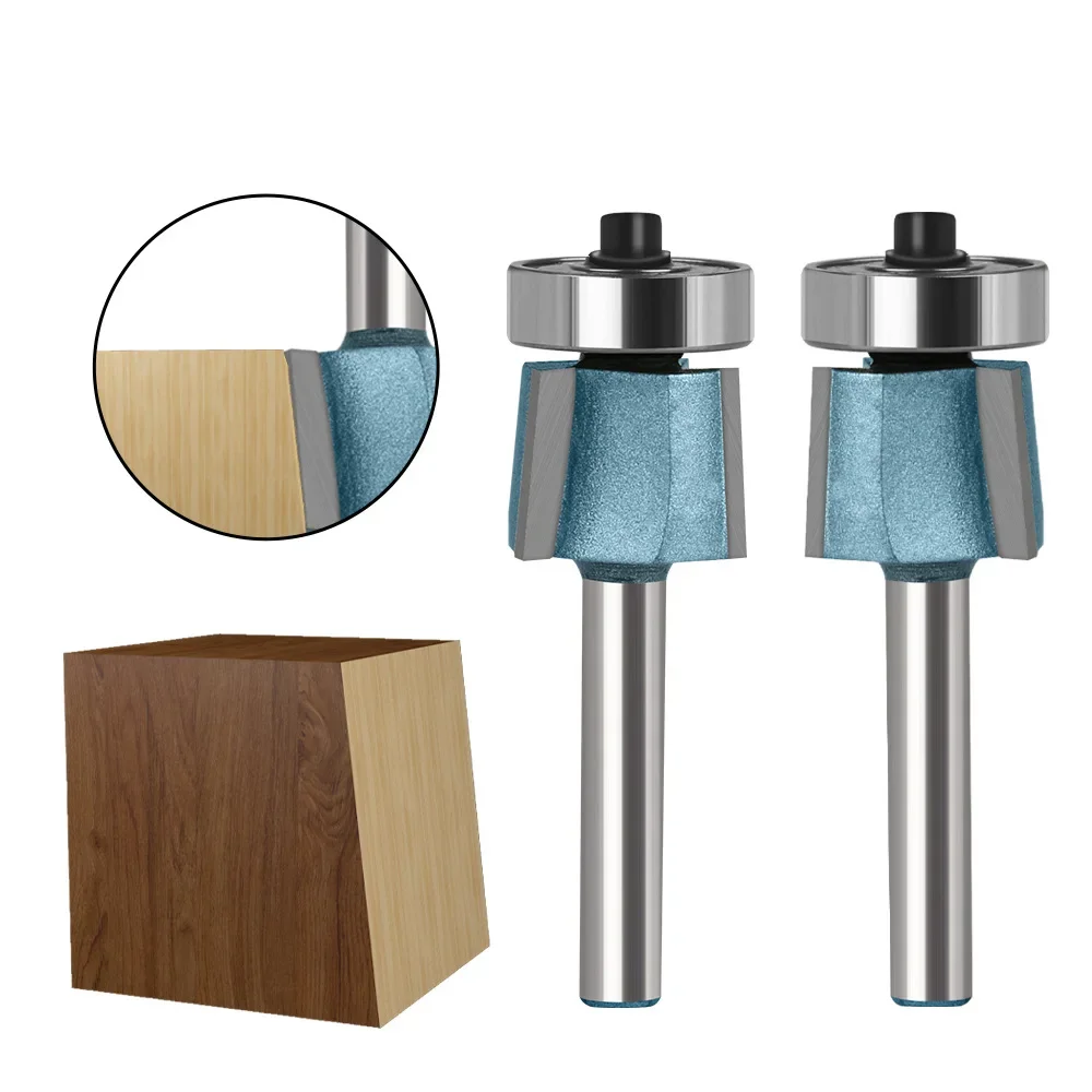 

1 PC 6mm 6.35mm Shank 8 Degree Bevel Edging Knife Three Edge Bevel Edging Knife Edge Sealing Machine Tool Head Chamfer Knife