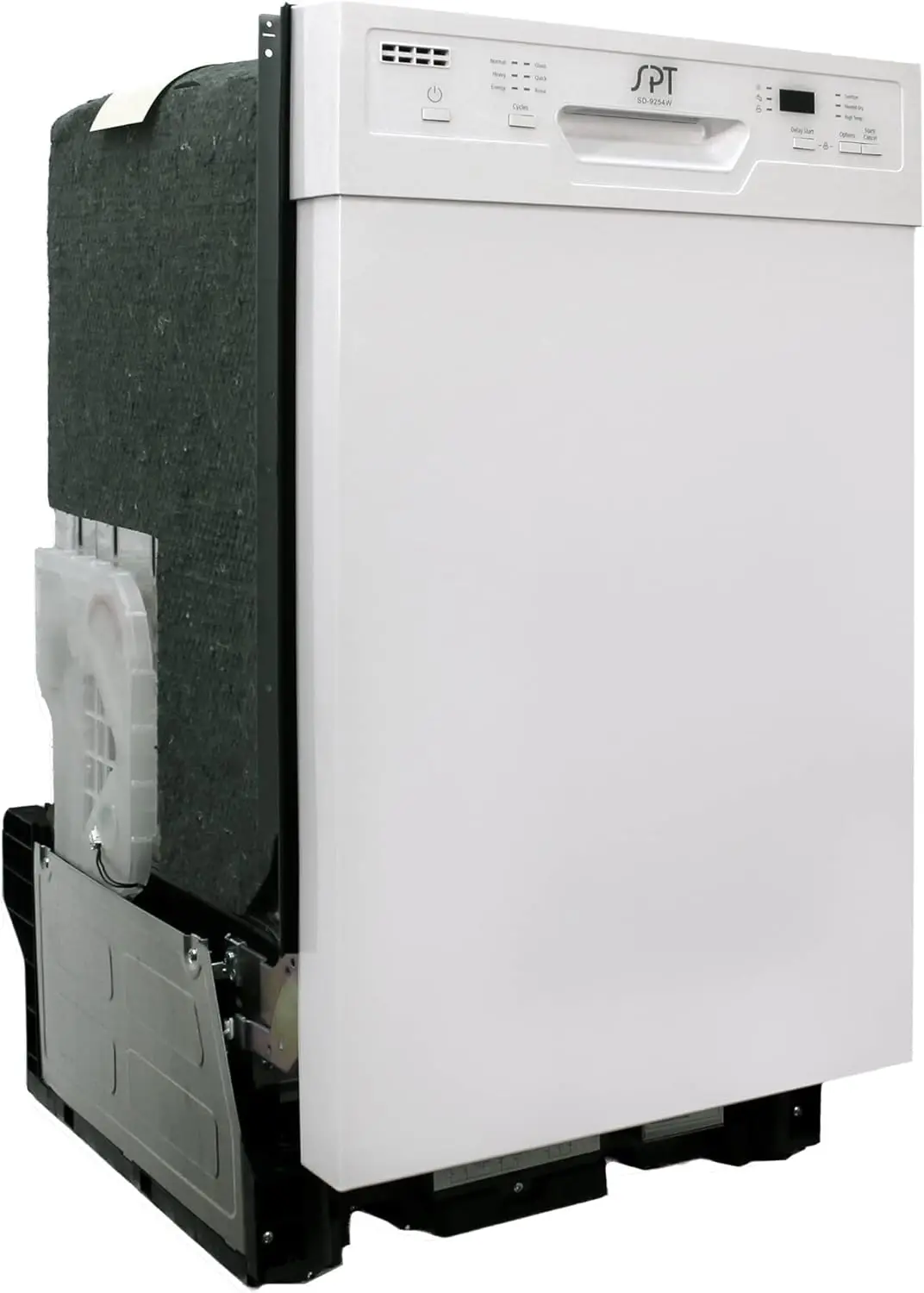 9254W 18â€³ Wide Built-In Dishwasher w/Heated Drying, ENERGY STAR, 6 Wash Programs, 8 Place Settings and Stainless Steel  White 2