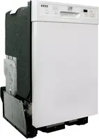 9254W 18â€³ Wide Built-In Dishwasher w/Heated Drying, ENERGY STAR, 6 Wash Programs, 8 Place Settings and Stainless Steel  White 2