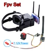 5.8G 48CH FPV Goggles 4.3 Inch Detachable Screen 480*272 and 600mw fpv Transmitter 40CH VTX+CMOS 1200TVL fpv Camera for RC Drone 1