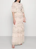 فستان نسائي مطرز شبكي من Twotwinstyle بأكمام مضيئة ورقبة مستديرة ، خصر عالي ، أنيق ، غير رسمي ، موضة 1