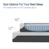 Hybrid Mattress, Queen, 10" Medium Cooling Gel Memory Foam 6