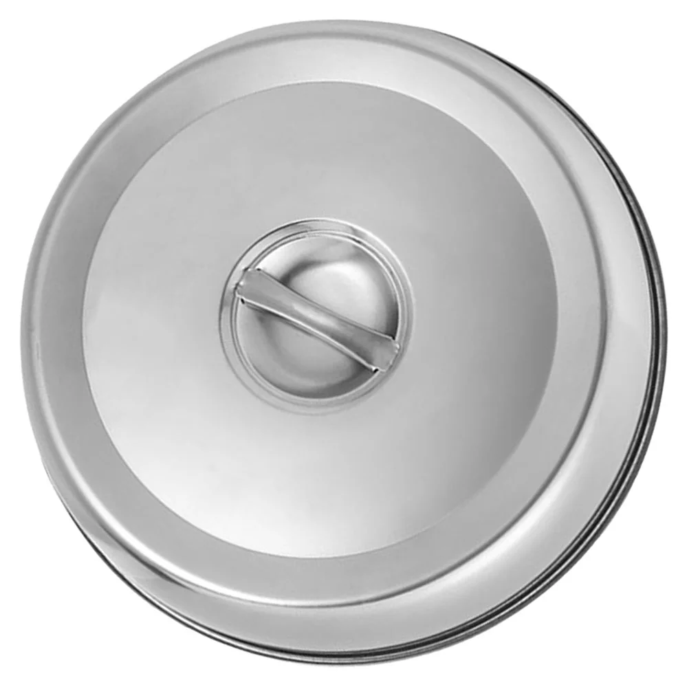 Stainless Steel Circular Pot Lid Food Dome Kitchen Cookware Grill Cover Plates Household Protective Steam Retainer Pan Dining