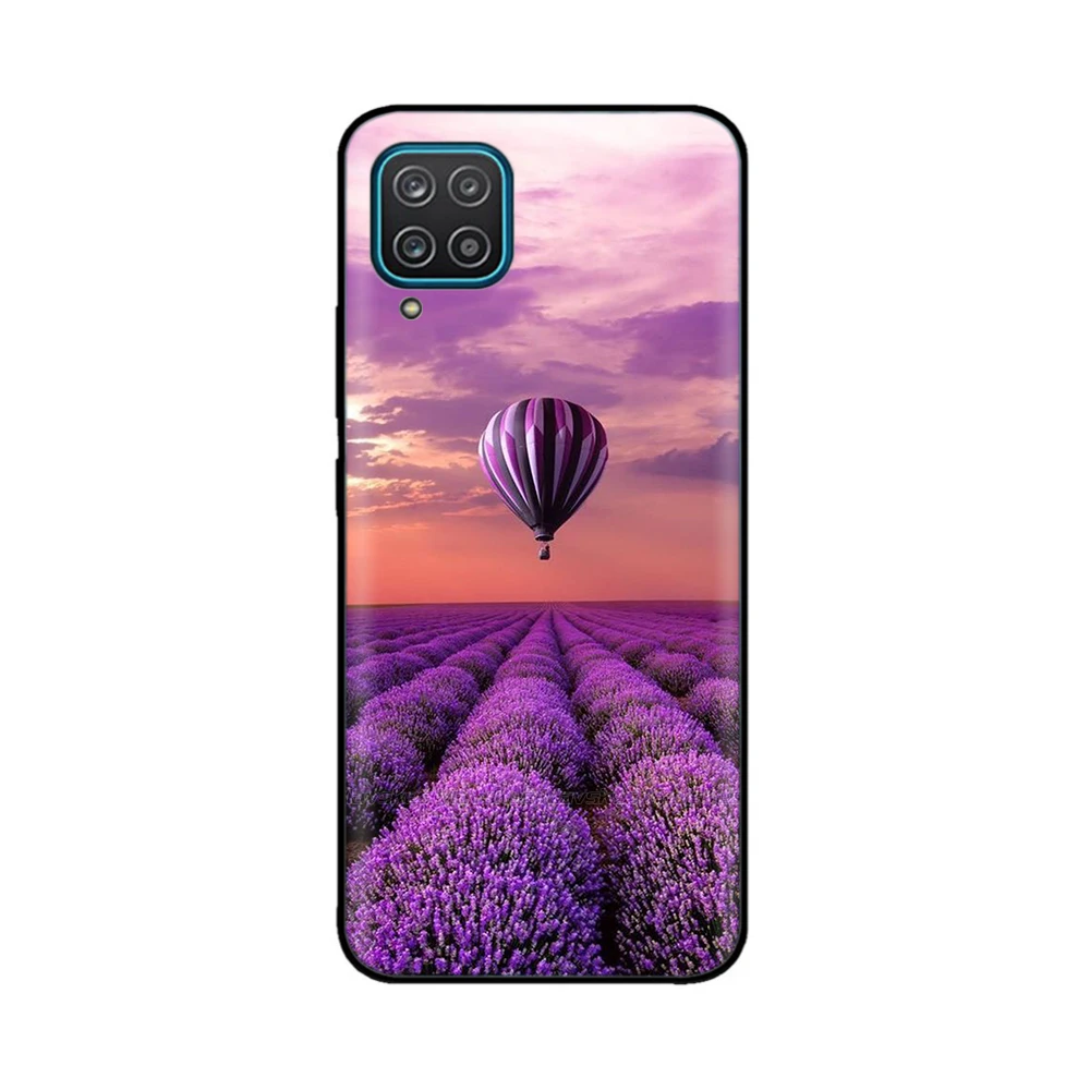 thumbnail image 1 of For Samsung Galaxy A12 M12 F12 Case 2021 Flower Painted Silicone Protect Cover For SamsungA12 A 12 M 12 SM-M127F Fundas Bumper, 1 of 5
