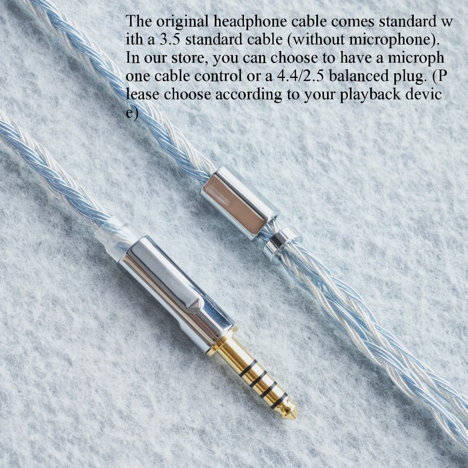 ゼンハイザーイヤホン用シルバーメッキバランスケーブル、ie200、ie600