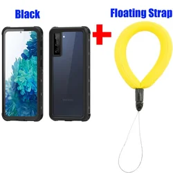 Universal IP68 Waterproof Outdoor Phone Cover for Swimming and Adventure (BK with Strap)