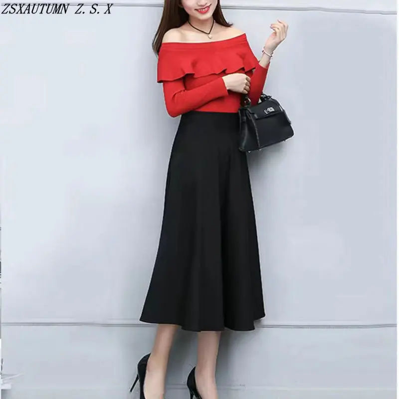 

Summer New Women's High Waist Pants Korean Black All-Match Fashion Slim Vintage Trousers High Quality Elegant Wide Leg Pantalon