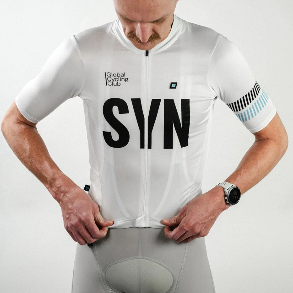 New Syn TRAINING JERSEY WHITE 23 Summer Lightweight Quick-dry Competition short sleeve cycling jersey tops MTB Jersey 4