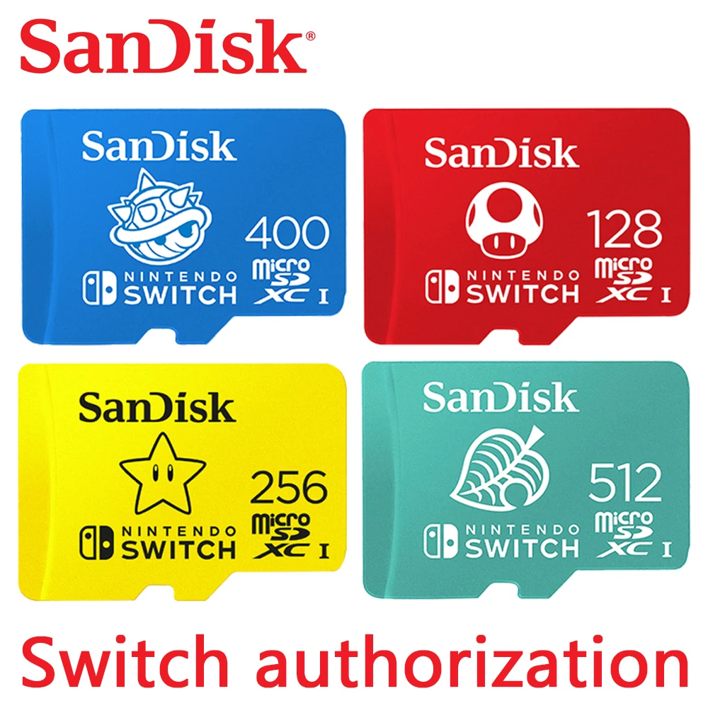 SanDisk Nintendo Switch Card Memory 100MB/s 128GB 256GB 512GB
