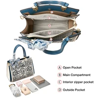 Sac fourre-tout spacieux FOXER en cuir fendu 2026, nouveau sac à bandoulière pour femme, broderie classique chinoise, meilleur cadeau pour maman 4