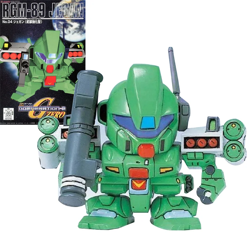 

Оригинальная оригинальная SD BB GG 04 RGM-89 JEGAN Gunpla, собранная модель в комплекте, экшн-фигурка аниме, мобильный костюм, Подарочная игрушка, Новинка для детей