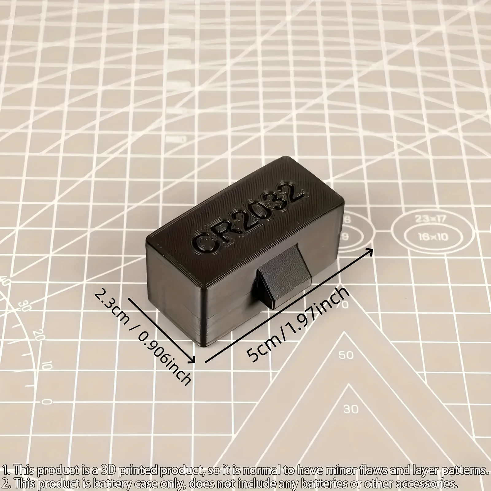[휴대용] 10홀 CR2032 버튼 배터리 홀더(서랍 슬롯 10개 포함) - 소형 배터리를 위한 휴대용 보관 상자, 분실 방지