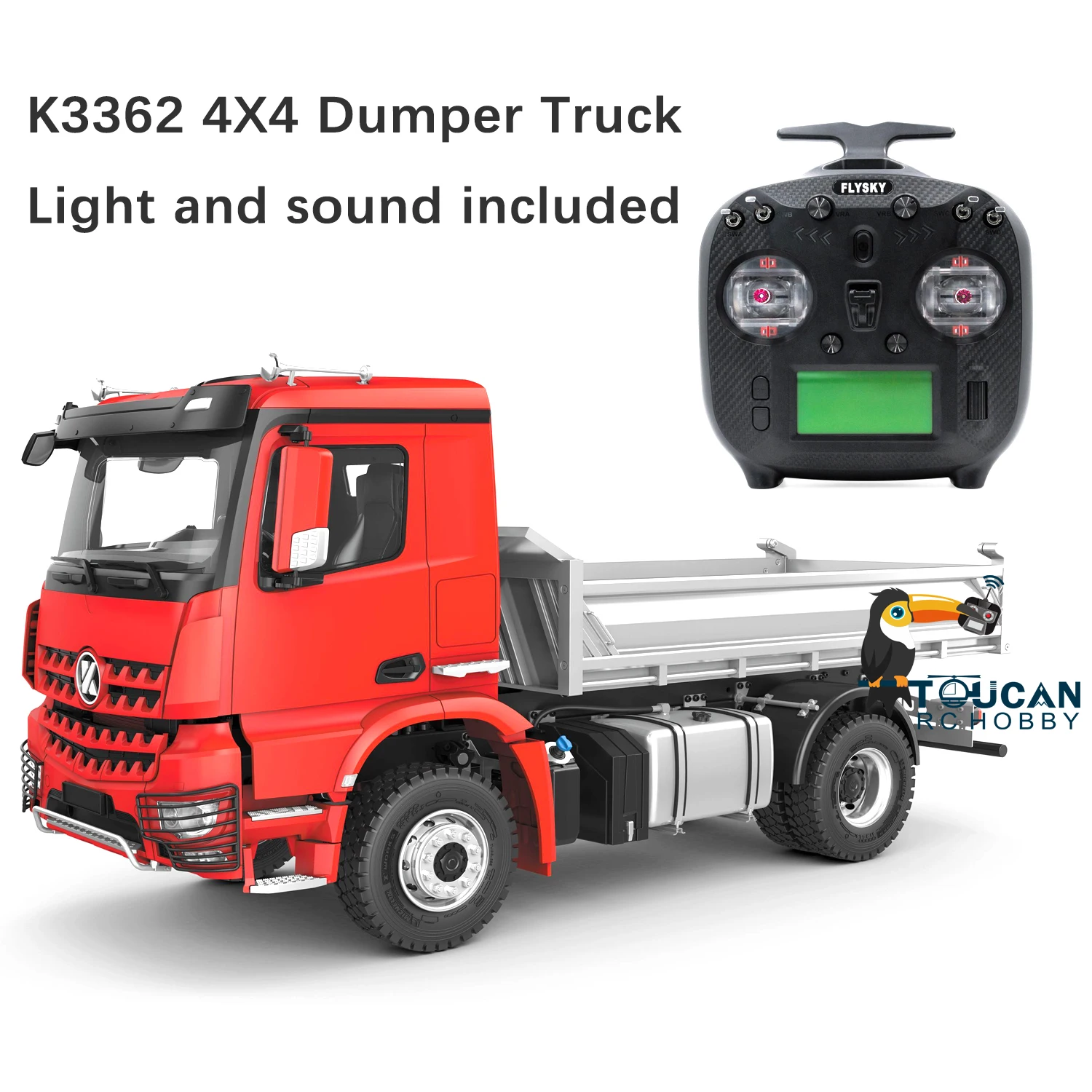 In Stock 1/14 Kabolite K3362 4x4 Rc Dump Truck Huina Radio Control Dump