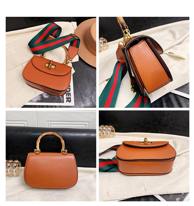 2022 New Retro Bamboo Handle Fashion Portable Saddle Crossbody Bag Designer Handbags High Quality Luxury Brand Satchels 2022 New Retro Bamboo Handle Fashion Portable Saddle Crossbody Bag Designer Handbags High Quality Luxury Brand Satchels