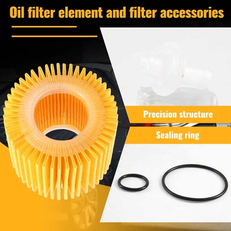 10Pcs Car Engine Oil Filters For Toyota C-HR 2.0L Pontiac Vibe 2009-2010 Corolla Prius 1.8L 04152YZZA6