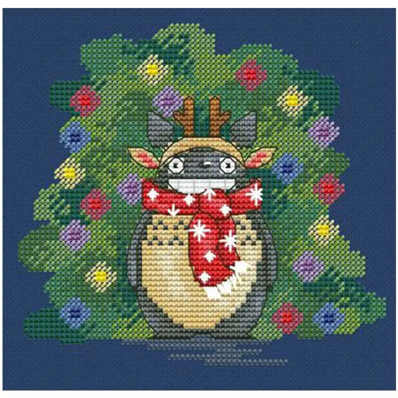 Mon voisin Totoro 13 kits de point de croix de Noël, kits de broderie,  ensembles de loisirs grossiers, point de croix compté, maquillage, 16CT,  14CT, 18CT | AliExpress