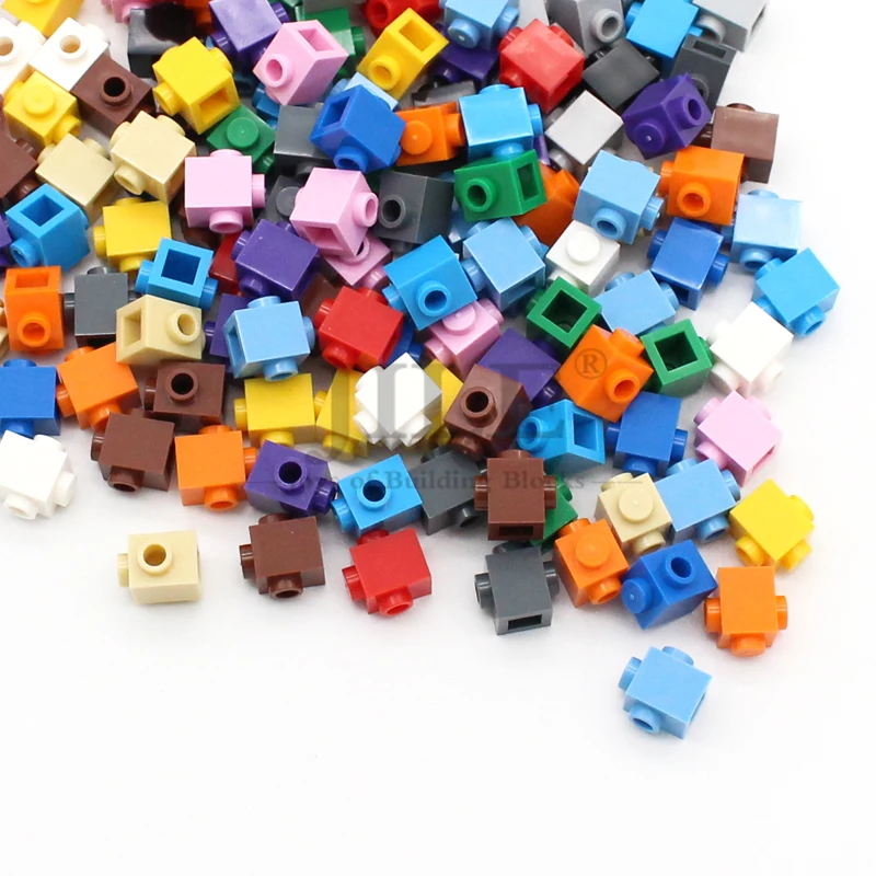 30pcs MOC 47905 Modified 1x1 with Studs on 2 Sides Opposite Building Blocks Bricks DIY Compatible Side Dots Connection Parts Toy — view 5