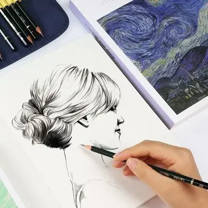 두꺼운 그래피티 문구 그림 그리기 시트, 책 종이 120 학생 학교 스케치북, 베이지 수채화 스케치