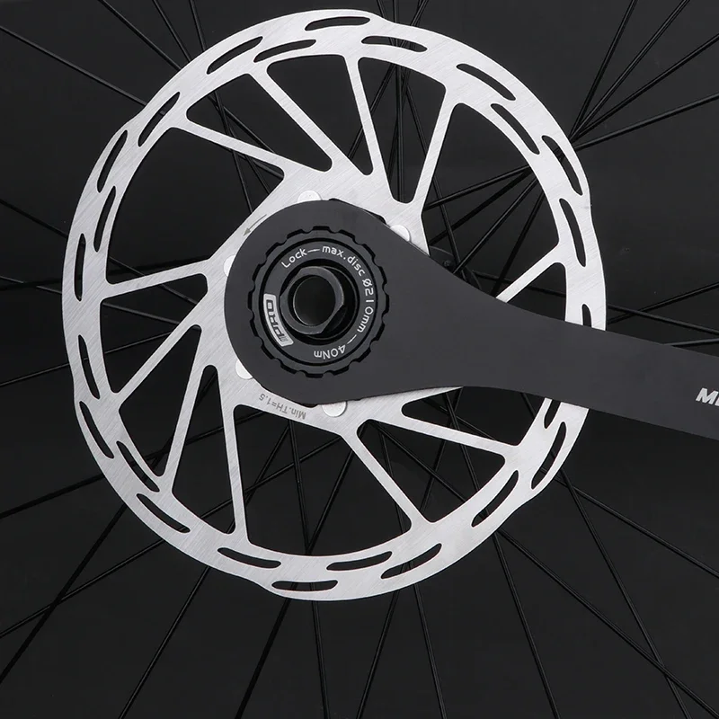 IIIPRO Bicycle Center Lock Disc Brake Rotor 140mm/160mm/180mm/203mm Road Bike Brake Rotor with Lock Ring Bike Pads
