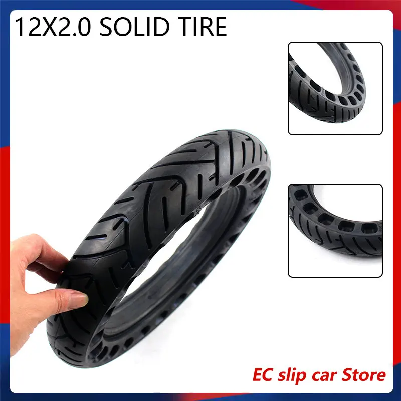 12 Inch Non-inflatable Tubeless Solid Wheel Tyre 12x2.0 12x2.125 for Many Gas Scooter E-bike Hoverboard Self Balancing Parts