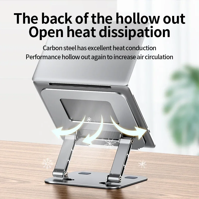 Desktop 360 ° Rotating Lifting Laptop Stand Foldable Heightening Hollow Cooling Stand Cell Phone Tablet PC Universal Models