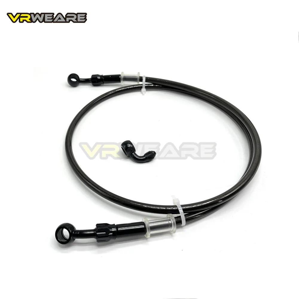 Stainless Steel Braided Motorcycle Brake Hose with 360° Rotatable Banjo