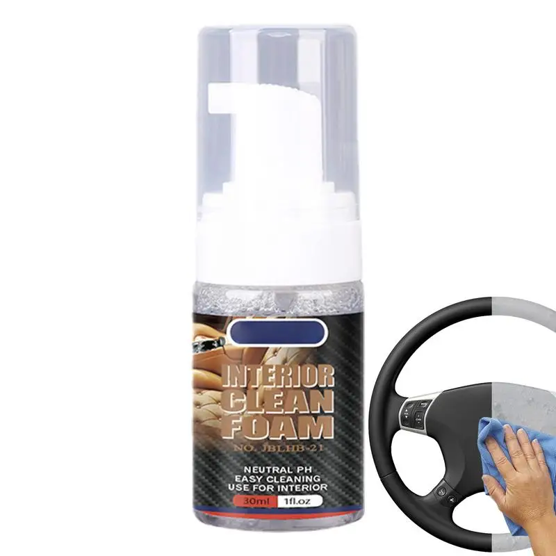 

Foaming Car Seat Cleaner Car Carpet Cleaning Solution Interior All Purpose Leather Restorer For Car Seats Upholstery UV