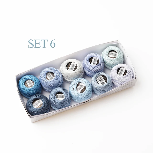 AmoHilos Size 8 Crochet Thread Double Mercerized Long Staple Egyptian