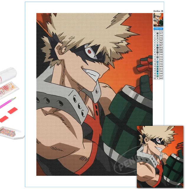 Angry Bakugo Anime - 5D Diamond Painting 