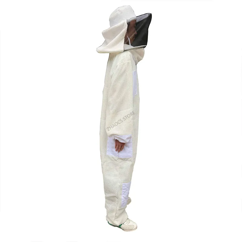 1pcs Beekeeping Equipment 3-layer Mesh Bee Keeping Suit Oversize 6xl Beekeeper Costume Breathable Anti bee Clothes beekeeping suit,beekeeping clothing