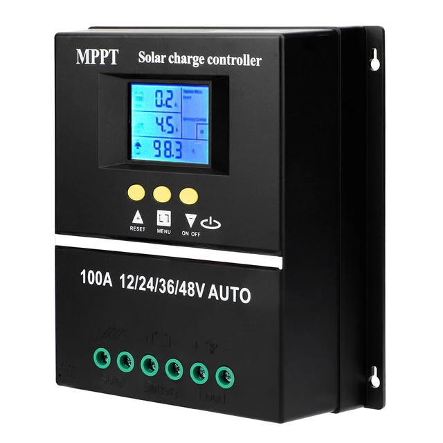 Cheap Shipping Solar Charge Controllers 12V 24V 36V 48V 100A MPPT Solar- Laderegler Battery Fuse for Gel or LiFePO4 Battery - China Solar Charge  Controller, MPPT Solar Charge Controller