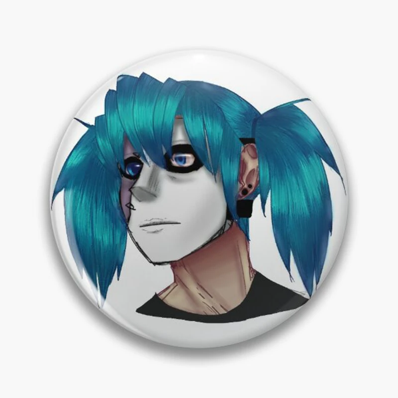 New Anime Sally Face Button Pin Character Cartoon Sal Fisher Fan