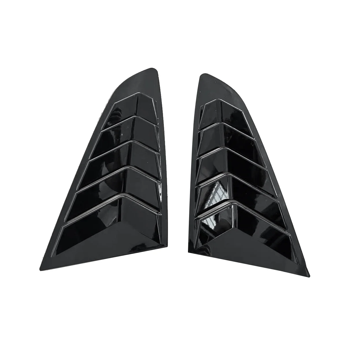 

1 Pair Car Rear Window Louver Shutter Trim Cover for Ford Mustang 2015-2023 Side Louver Air Vent Scoops Spoiler Shade