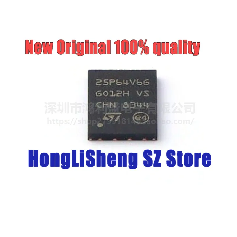 

1pcs/lot M25P64-VME6TG M25P64 VME6TG 25P64V6G VDFPN8 Chipset 100% New&Original In Stock
